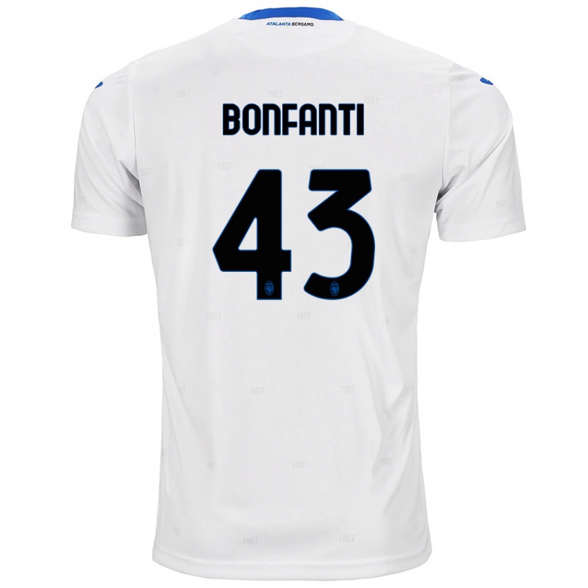 Kinder Giovanni Bonfanti #43 Weiß Auswärtstrikot Trikot 2024/25 T-Shirt Schweiz