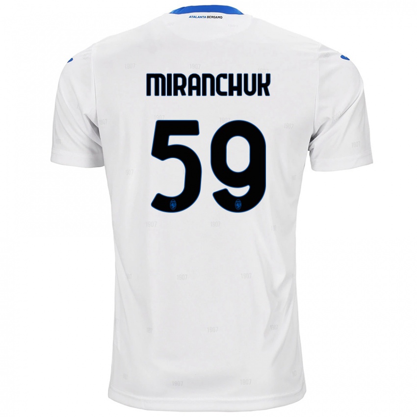 Kinder Aleksey Miranchuk #59 Weiß Auswärtstrikot Trikot 2024/25 T-Shirt Schweiz