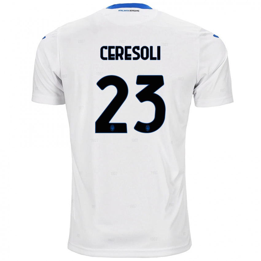 Kinder Andrea Ceresoli #23 Weiß Auswärtstrikot Trikot 2024/25 T-Shirt Schweiz