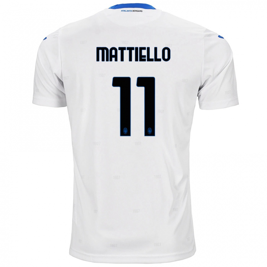 Kinder Federico Mattiello #11 Weiß Auswärtstrikot Trikot 2024/25 T-Shirt Schweiz