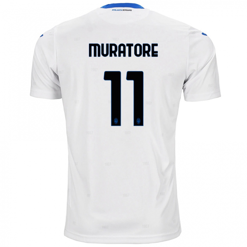 Kinder Simone Muratore #11 Weiß Auswärtstrikot Trikot 2024/25 T-Shirt Schweiz