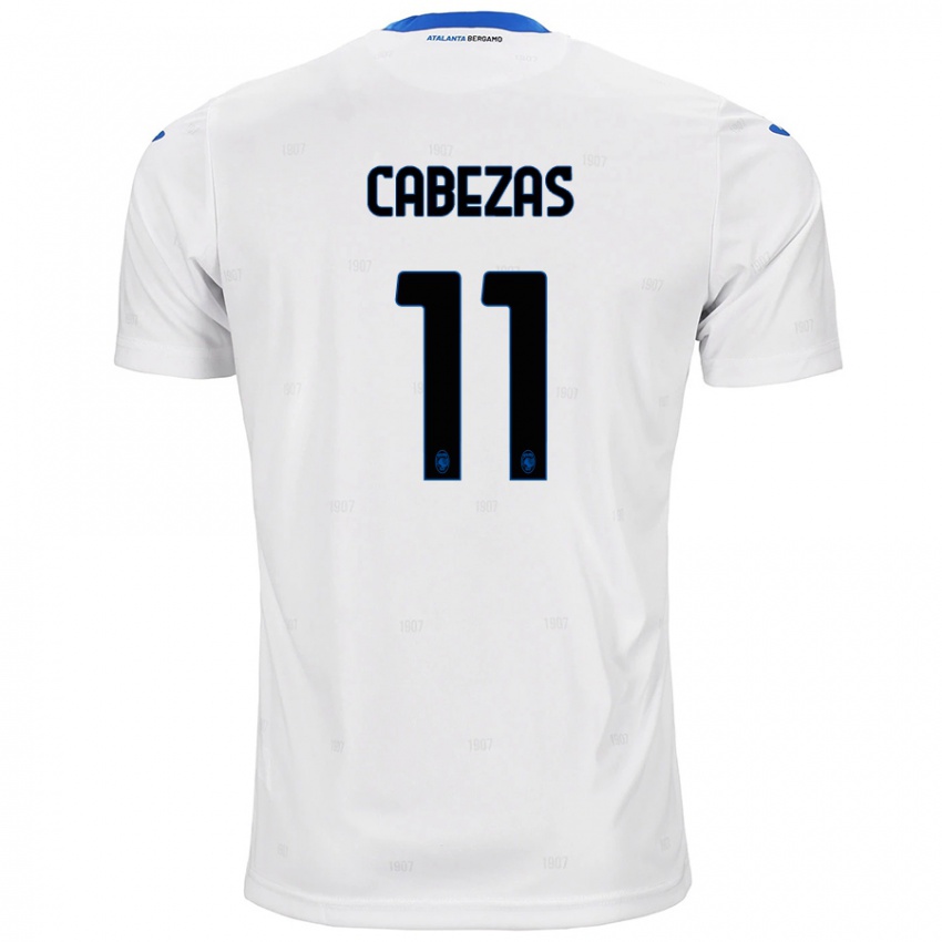 Kinder Bryan Cabezas #11 Weiß Auswärtstrikot Trikot 2024/25 T-Shirt Schweiz