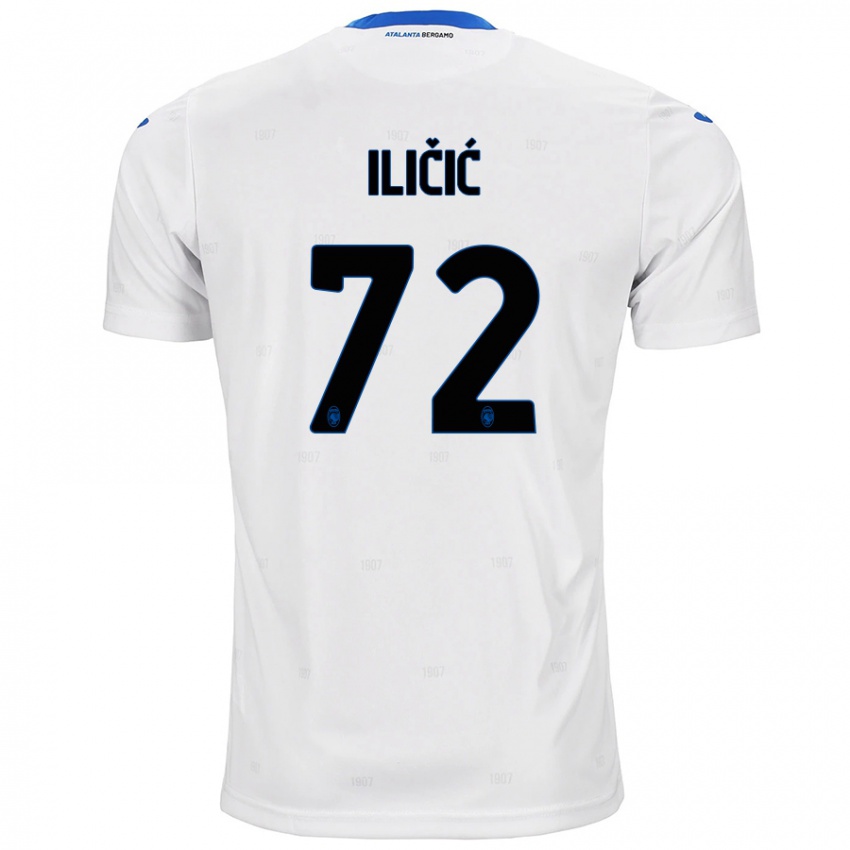 Kinder Josip Ilicic #72 Weiß Auswärtstrikot Trikot 2024/25 T-Shirt Schweiz