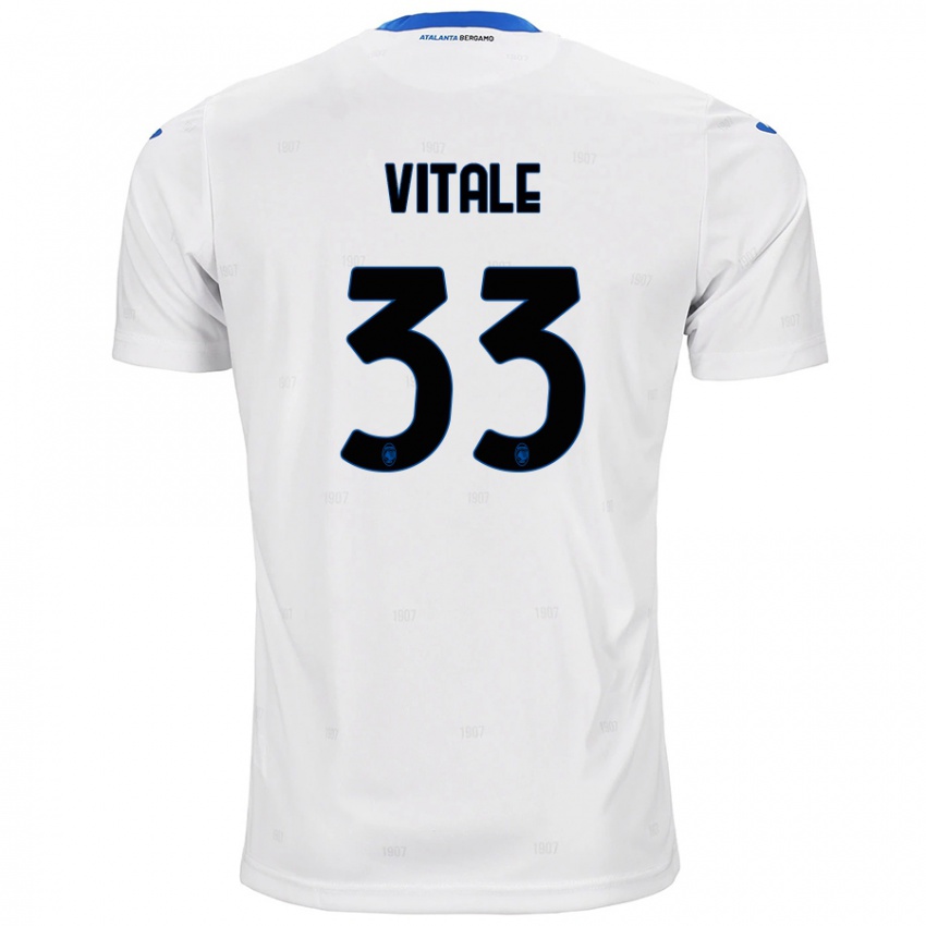 Kinder Francesca Vitale #33 Weiß Auswärtstrikot Trikot 2024/25 T-Shirt Schweiz