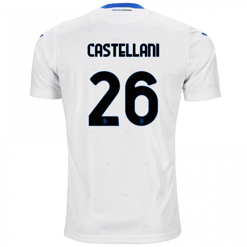 Kinder Eleonora Castellani #26 Weiß Auswärtstrikot Trikot 2024/25 T-Shirt Schweiz