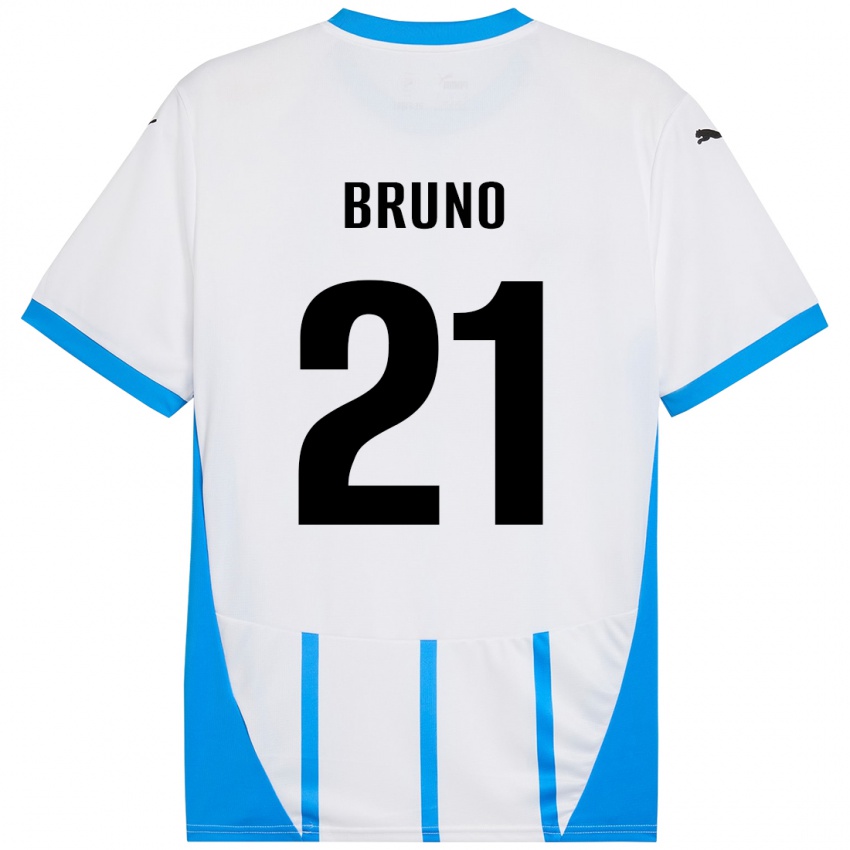 Kinder Kevin Bruno #21 Weiß Blau Auswärtstrikot Trikot 2024/25 T-Shirt Schweiz