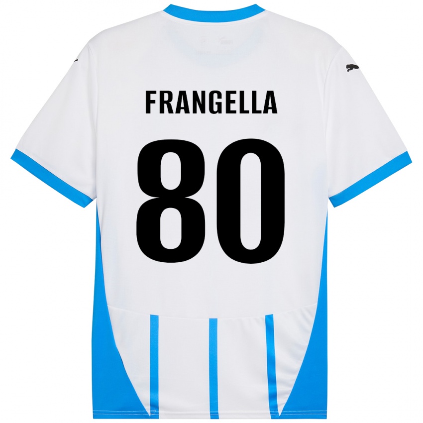 Kinder Christian Frangella #80 Weiß Blau Auswärtstrikot Trikot 2024/25 T-Shirt Schweiz