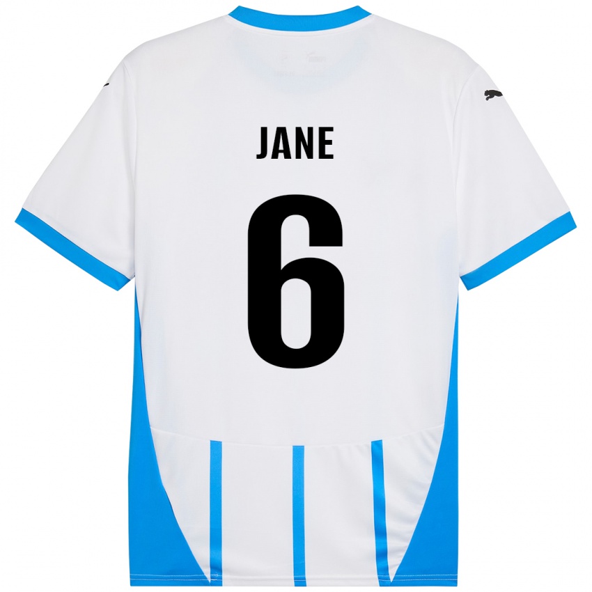 Enfant Maillot Refiloe Jane #6 Blanc Bleu Tenues Extérieur 2024/25 T-Shirt Suisse