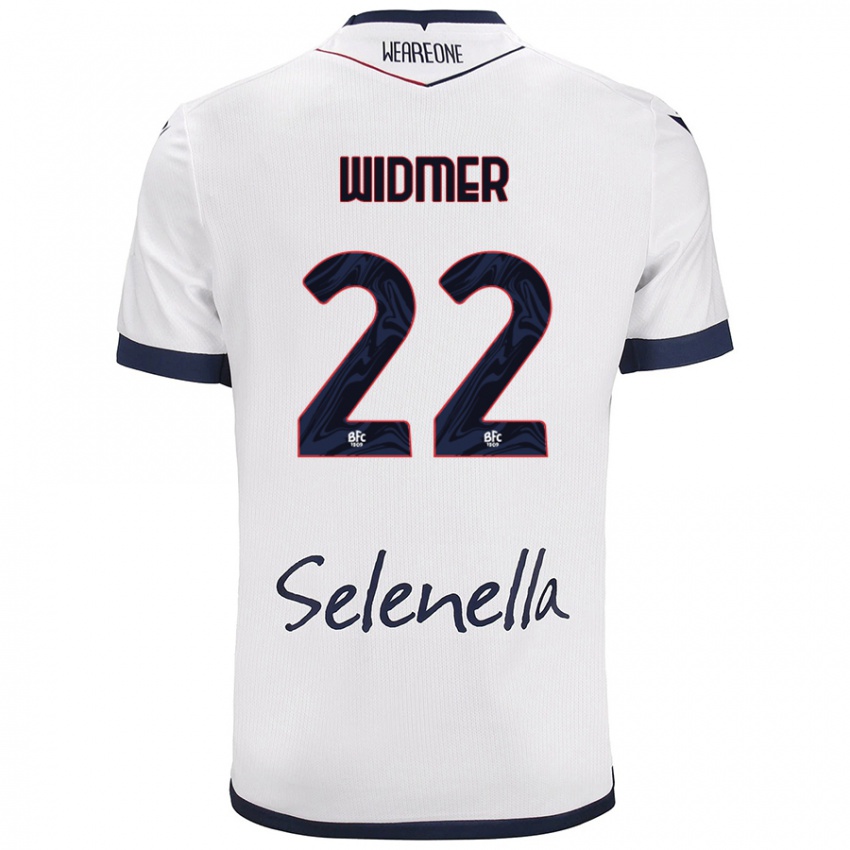 Kinder Renato Widmer D’autilia #22 Weiß Königsblau Auswärtstrikot Trikot 2024/25 T-Shirt Schweiz