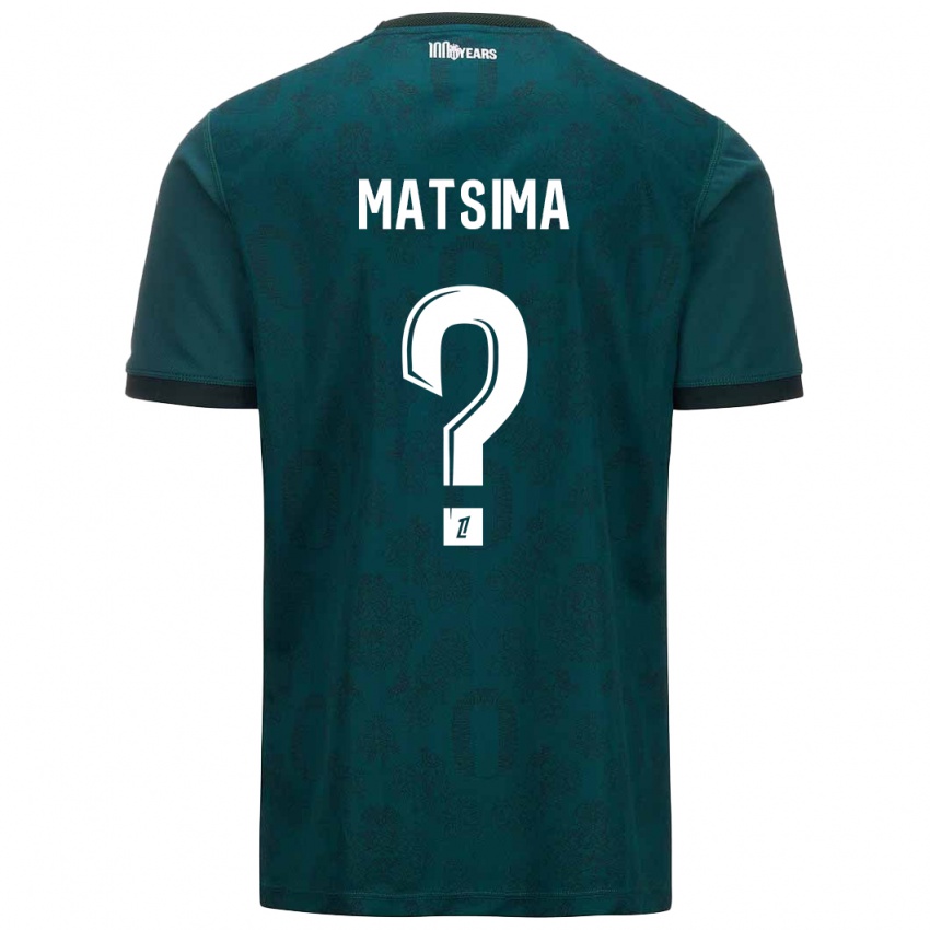 Enfant Maillot Chrislain Matsima #0 Vert Foncé Tenues Extérieur 2024/25 T-Shirt Suisse