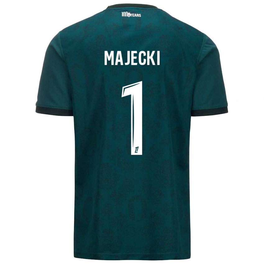 Enfant Maillot Radoslaw Majecki #1 Vert Foncé Tenues Extérieur 2024/25 T-Shirt Suisse