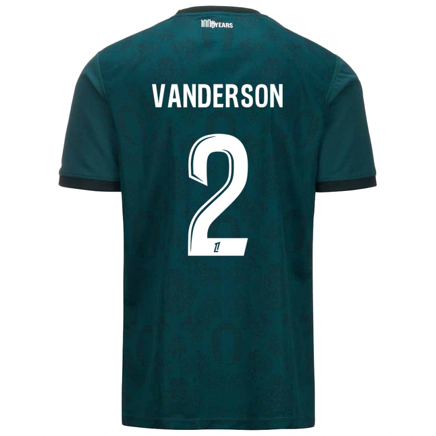 Enfant Maillot Vanderson #2 Vert Foncé Tenues Extérieur 2024/25 T-Shirt Suisse