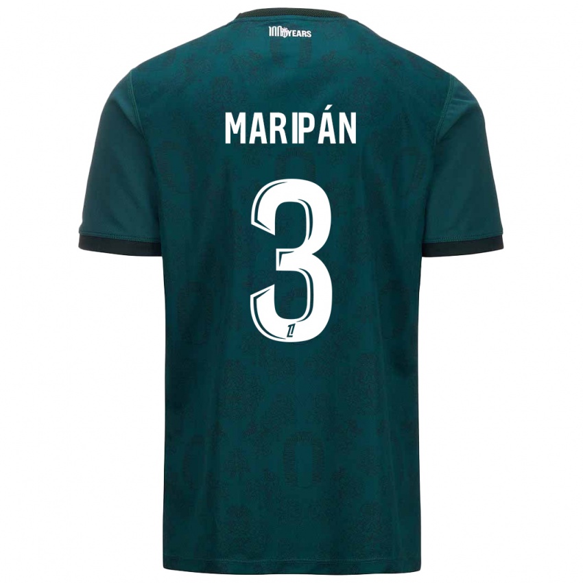 Enfant Maillot Guillermo Maripán #3 Vert Foncé Tenues Extérieur 2024/25 T-Shirt Suisse