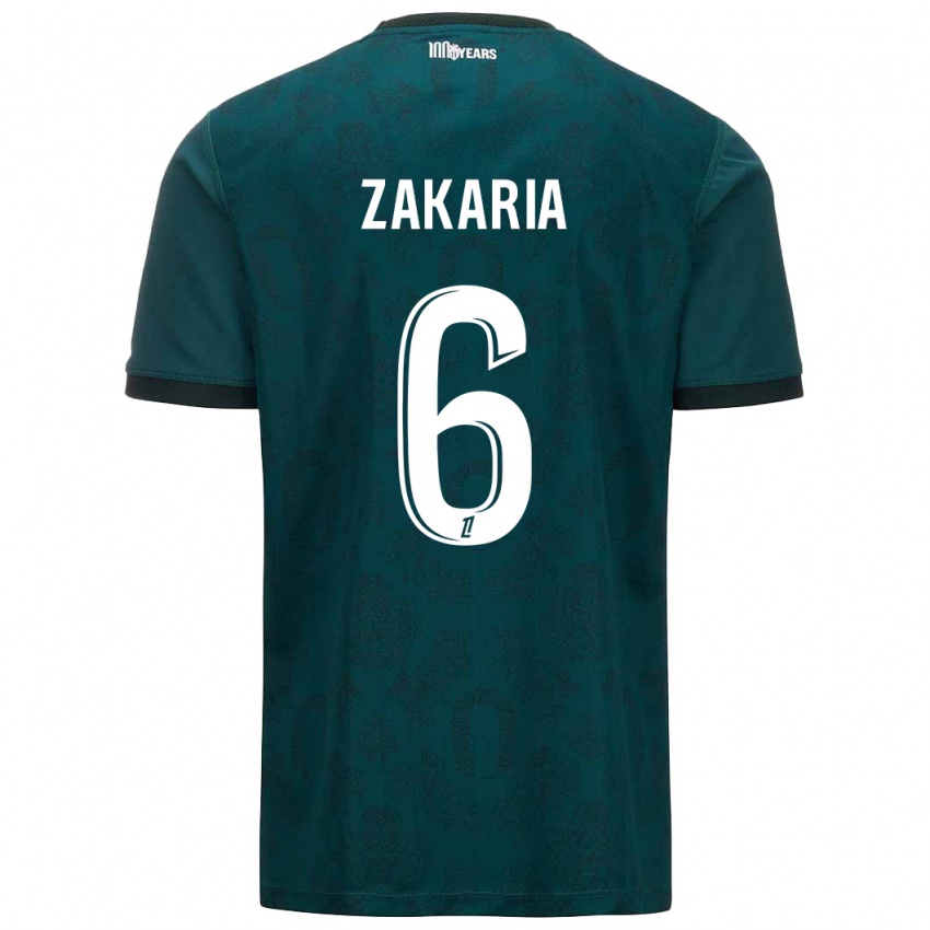 Enfant Maillot Denis Zakaria #6 Vert Foncé Tenues Extérieur 2024/25 T-Shirt Suisse