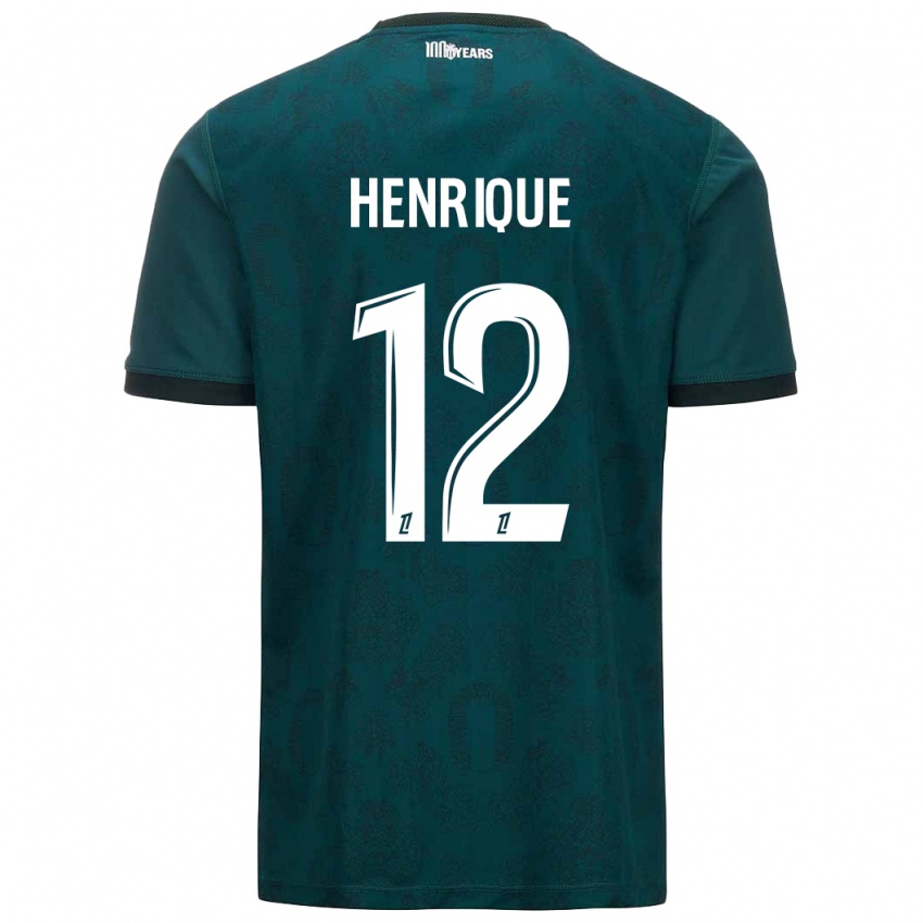 Enfant Maillot Caio Henrique #12 Vert Foncé Tenues Extérieur 2024/25 T-Shirt Suisse