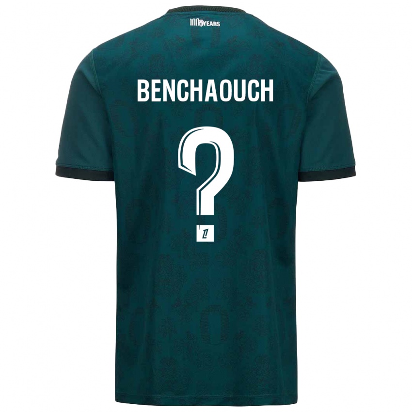 Enfant Maillot Yanis Benchaouch #0 Vert Foncé Tenues Extérieur 2024/25 T-Shirt Suisse