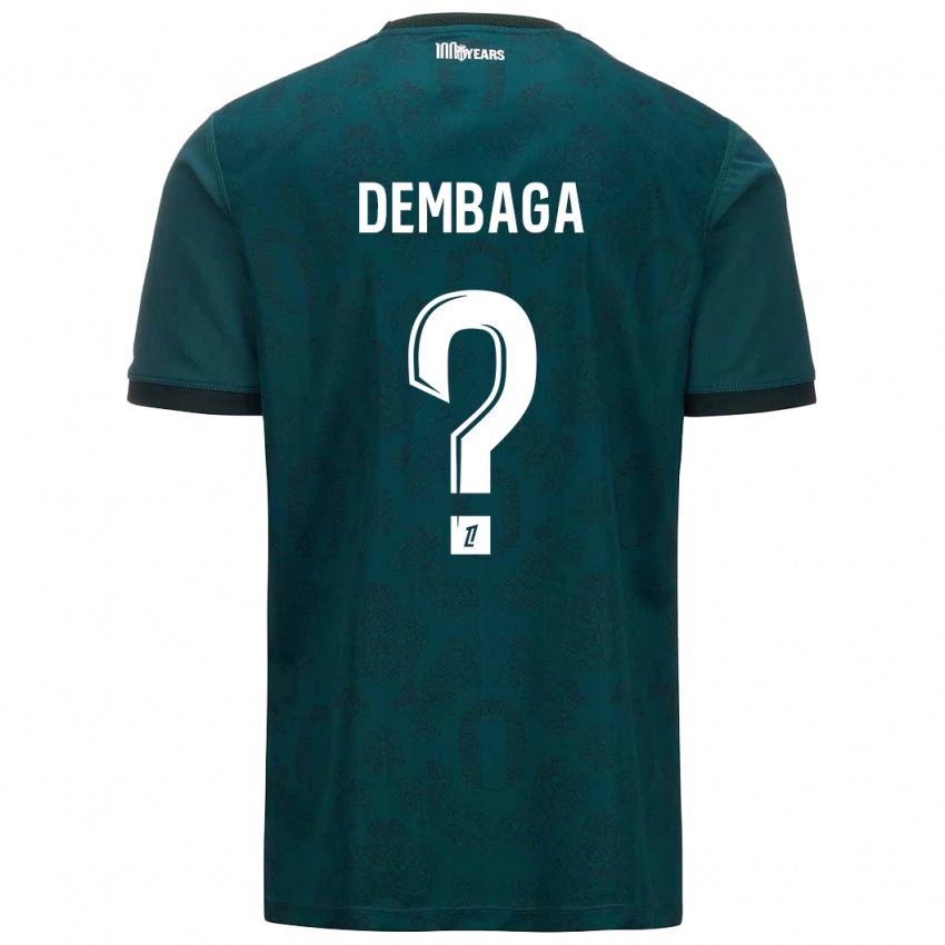 Enfant Maillot Boubakar Dembaga #0 Vert Foncé Tenues Extérieur 2024/25 T-Shirt Suisse