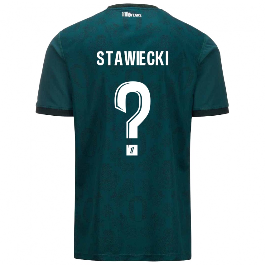 Enfant Maillot Jules Stawiecki #0 Vert Foncé Tenues Extérieur 2024/25 T-Shirt Suisse