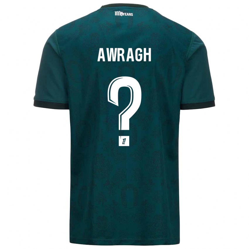 Enfant Maillot Soufian Awragh #0 Vert Foncé Tenues Extérieur 2024/25 T-Shirt Suisse