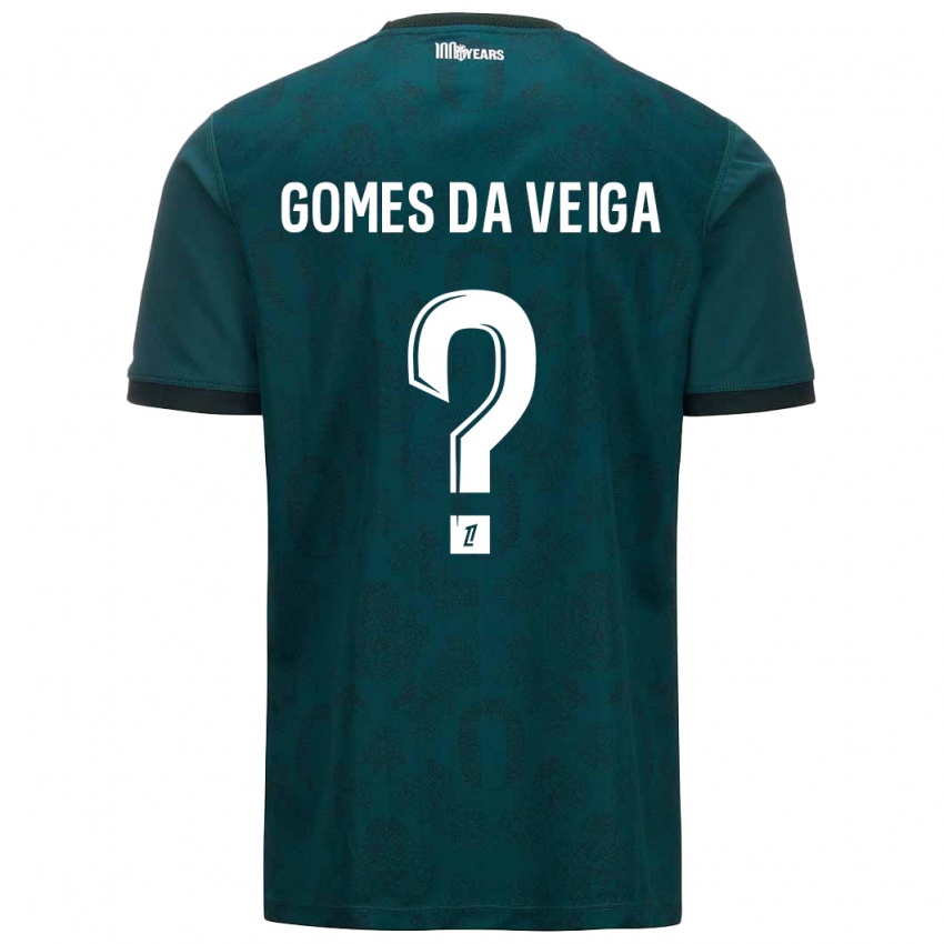 Enfant Maillot Melvin Gomes Da Veiga #0 Vert Foncé Tenues Extérieur 2024/25 T-Shirt Suisse