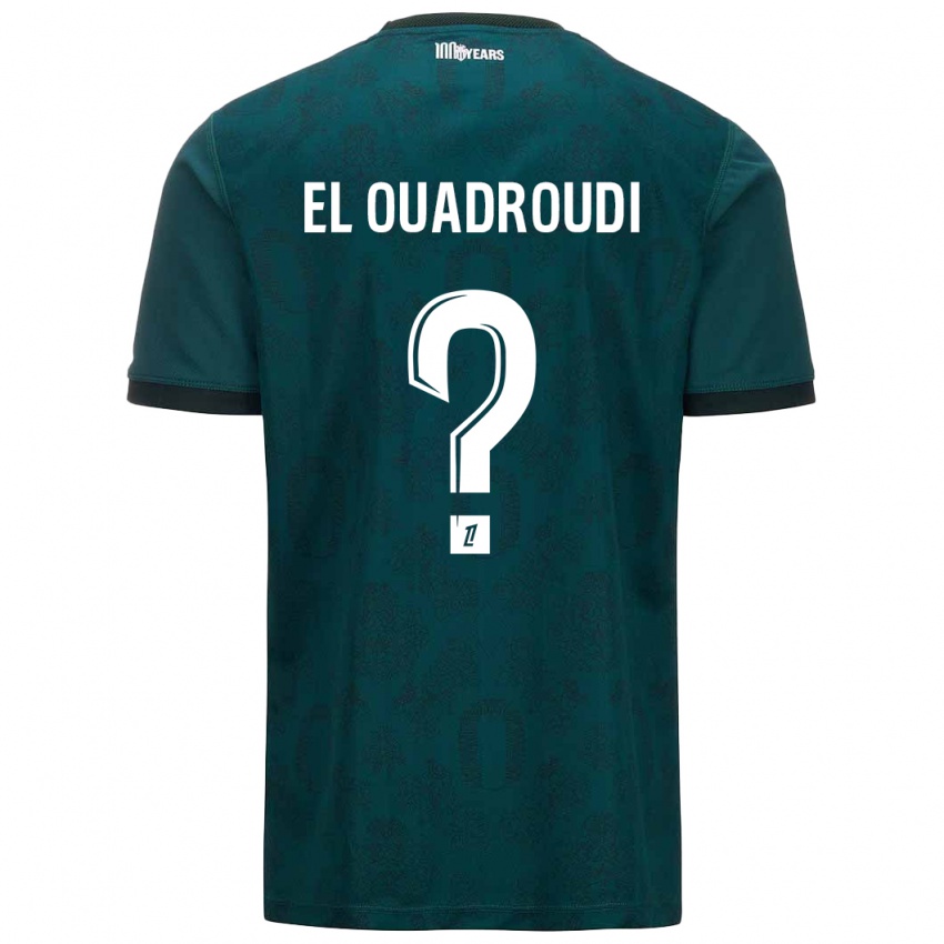 Enfant Maillot Imrane El Ouadroudi #0 Vert Foncé Tenues Extérieur 2024/25 T-Shirt Suisse