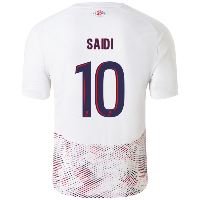 Enfant Maillot Rachel Saidi #10 Blanc Bleu Royal Tenues Extérieur 2024/25 T-Shirt Suisse