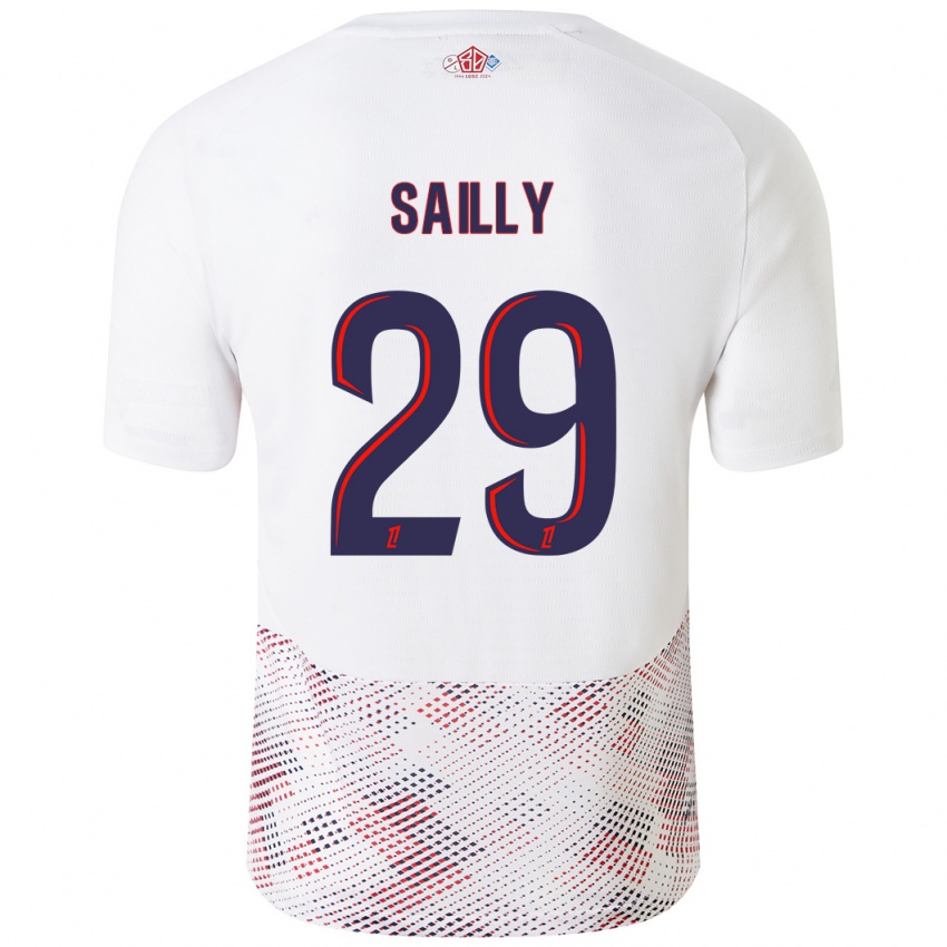 Enfant Maillot Charlotte Sailly #29 Blanc Bleu Royal Tenues Extérieur 2024/25 T-Shirt Suisse