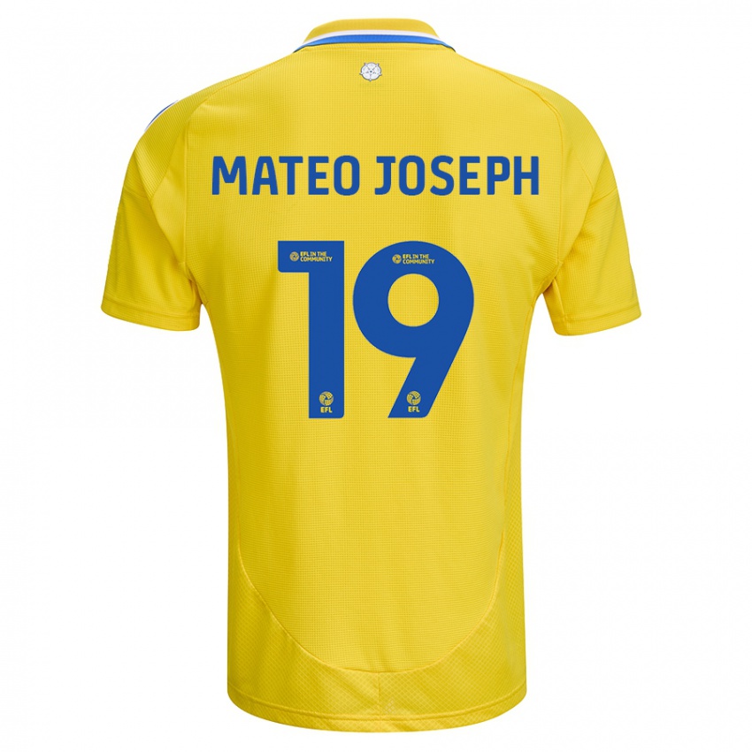 Enfant Maillot Mateo Joseph #19 Jaune Bleu Tenues Extérieur 2024/25 T-Shirt Suisse