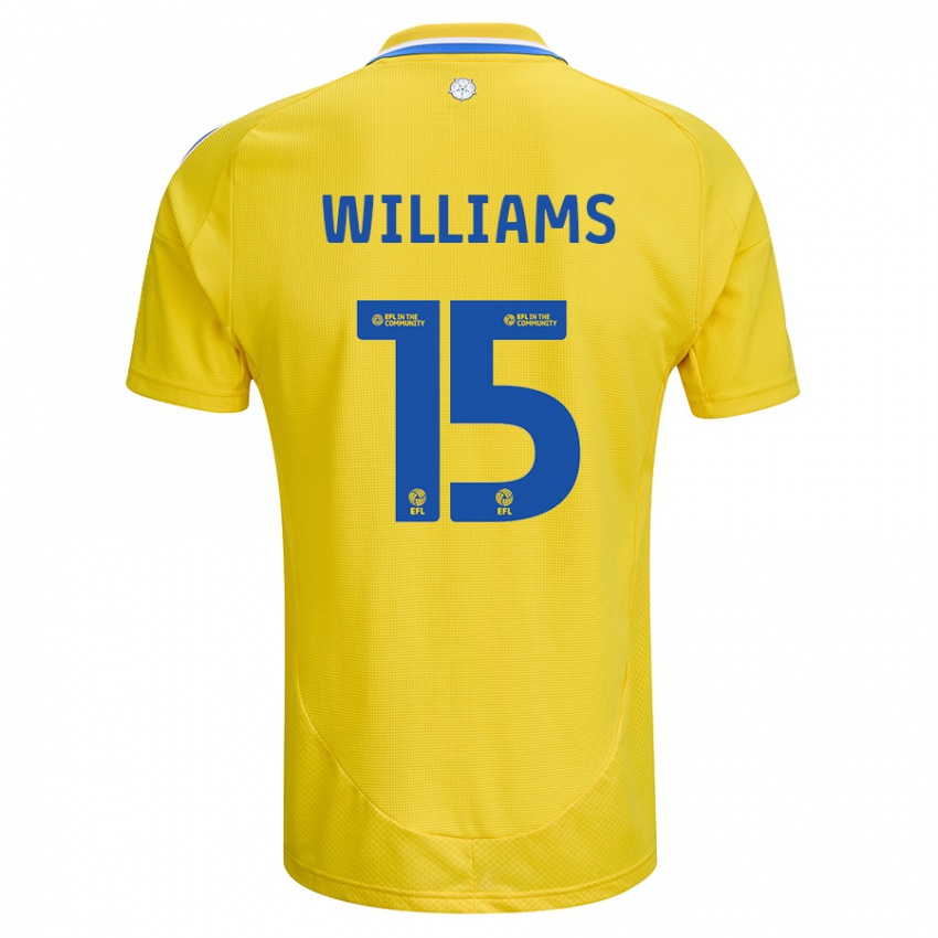 Enfant Maillot Paige Williams #15 Jaune Bleu Tenues Extérieur 2024/25 T-Shirt Suisse