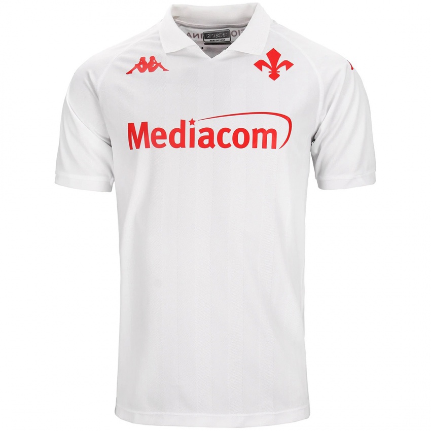 Enfant Maillot Riccardo Spaggiari #7 Blanc Tenues Extérieur 2024/25 T-Shirt Suisse