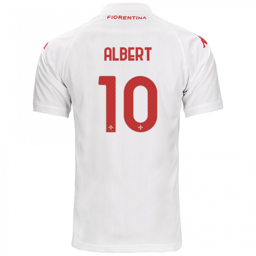 Enfant Maillot Albert Gudmundsson #10 Blanc Tenues Extérieur 2024/25 T-Shirt Suisse