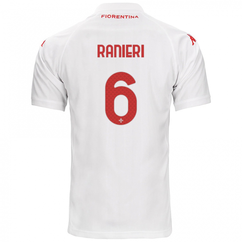 Enfant Maillot Luca Ranieri #6 Blanc Tenues Extérieur 2024/25 T-Shirt Suisse