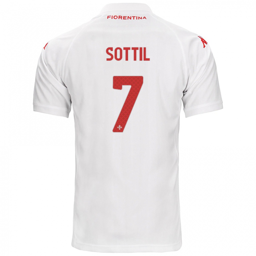 Enfant Maillot Riccardo Sottil #7 Blanc Tenues Extérieur 2024/25 T-Shirt Suisse