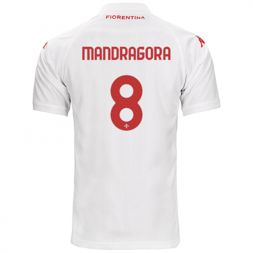 Enfant Maillot Rolando Mandragora #8 Blanc Tenues Extérieur 2024/25 T-Shirt Suisse