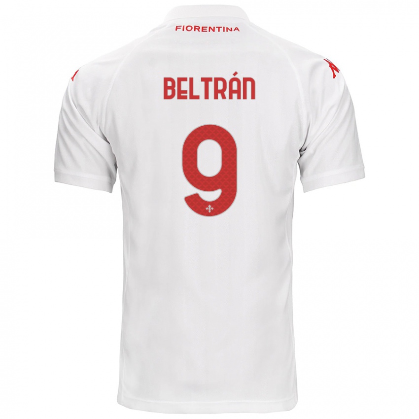 Enfant Maillot Lucas Beltrán #9 Blanc Tenues Extérieur 2024/25 T-Shirt Suisse