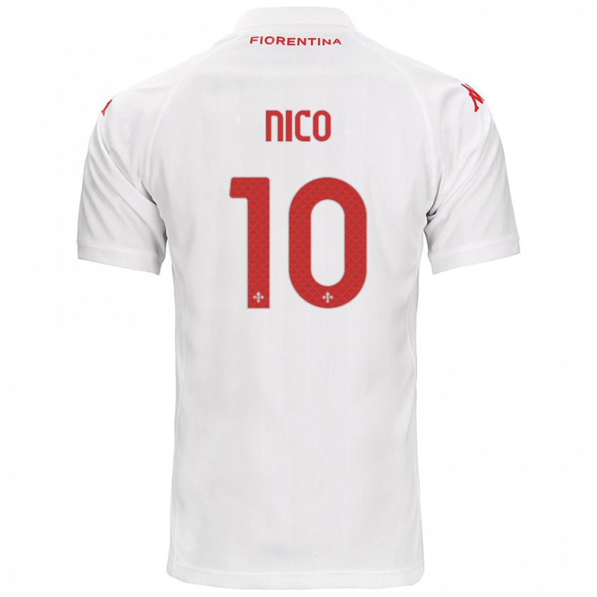 Enfant Maillot Nicolás González #10 Blanc Tenues Extérieur 2024/25 T-Shirt Suisse