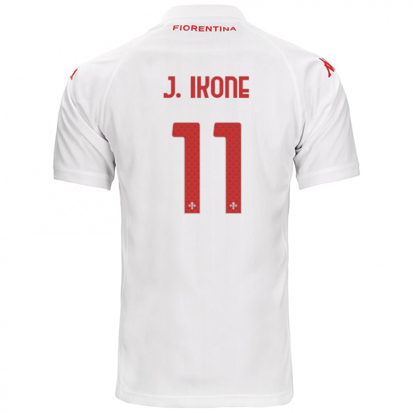 Enfant Maillot Jonathan Ikoné #11 Blanc Tenues Extérieur 2024/25 T-Shirt Suisse