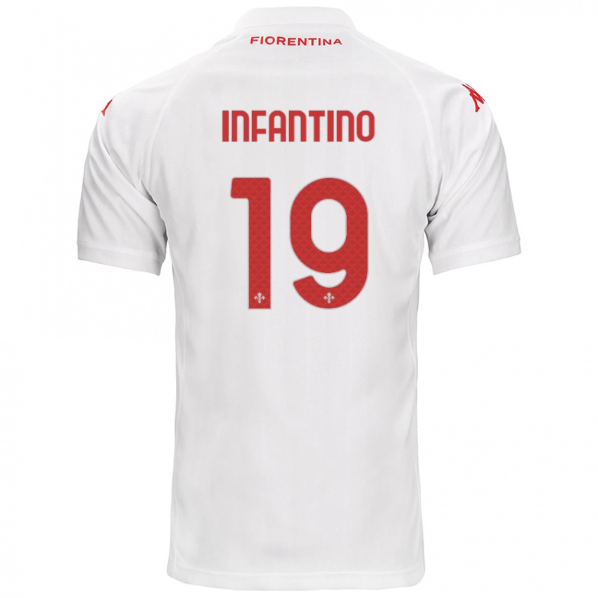 Kinder Gino Infantino #19 Weiß Auswärtstrikot Trikot 2024/25 T-Shirt Schweiz