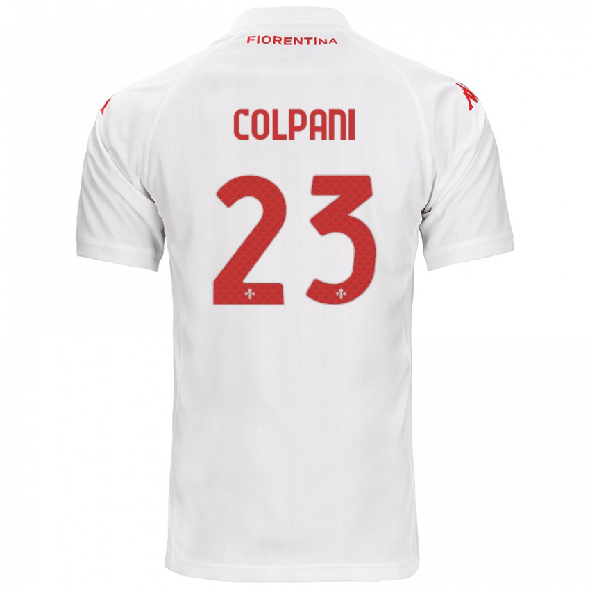 Enfant Maillot Andrea Colpani #23 Blanc Tenues Extérieur 2024/25 T-Shirt Suisse