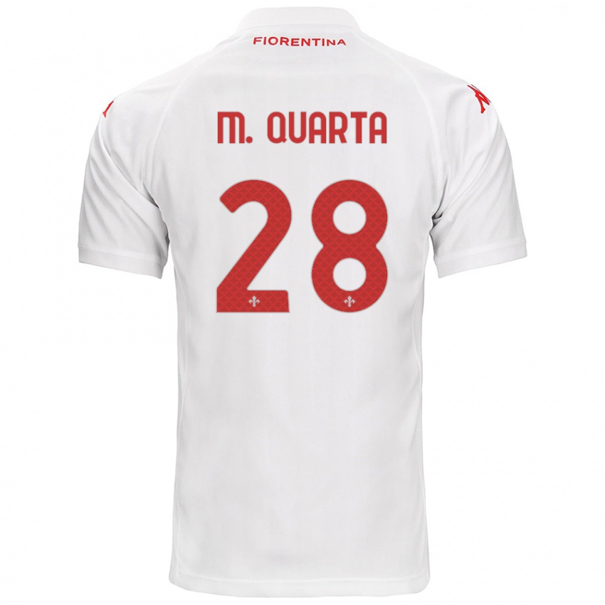 Enfant Maillot Lucas Martínez Quarta #28 Blanc Tenues Extérieur 2024/25 T-Shirt Suisse