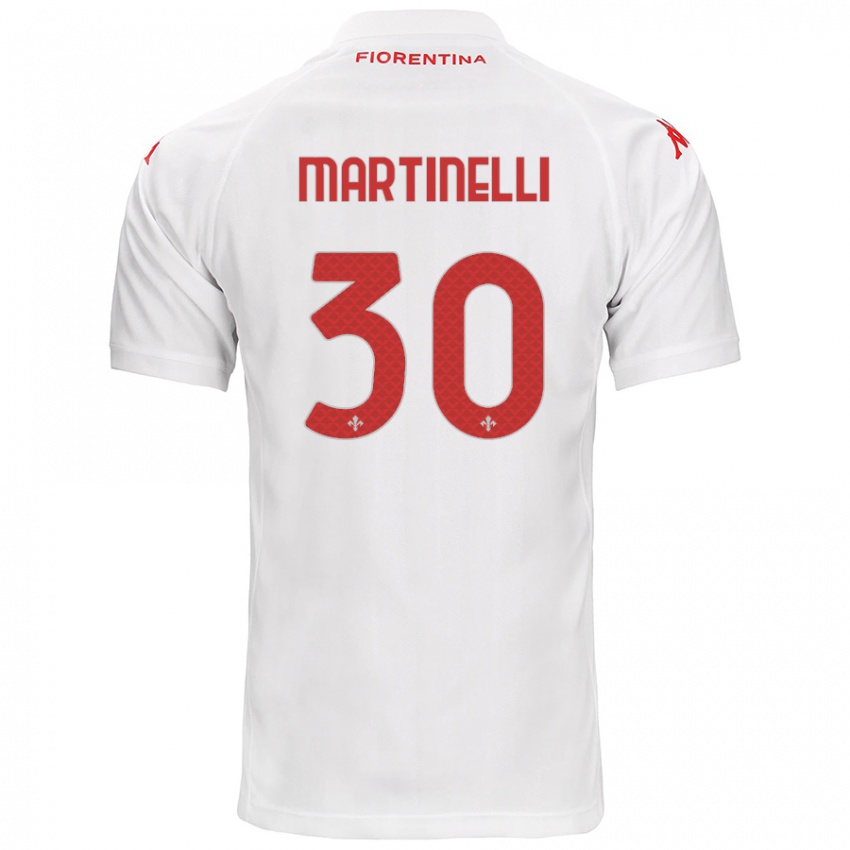 Enfant Maillot Tommaso Martinelli #30 Blanc Tenues Extérieur 2024/25 T-Shirt Suisse