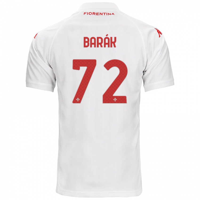 Enfant Maillot Antonin Barak #72 Blanc Tenues Extérieur 2024/25 T-Shirt Suisse