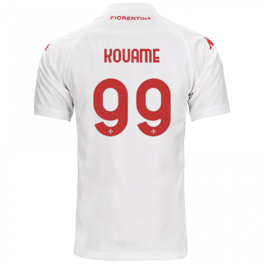 Enfant Maillot Christian Kouamé #99 Blanc Tenues Extérieur 2024/25 T-Shirt Suisse