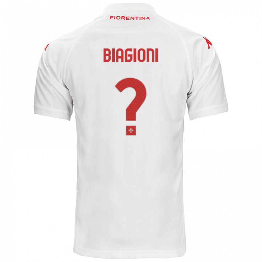 Kinder Lorenzo Biagioni #0 Weiß Auswärtstrikot Trikot 2024/25 T-Shirt Schweiz