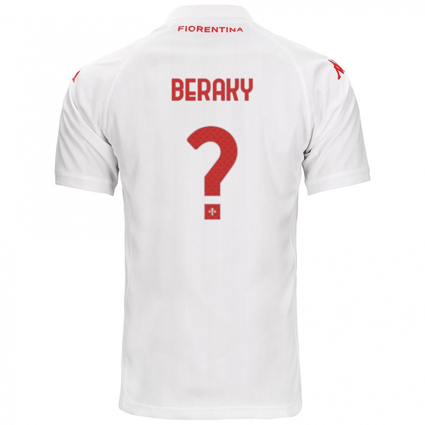 Enfant Maillot Mussie Beraky #0 Blanc Tenues Extérieur 2024/25 T-Shirt Suisse