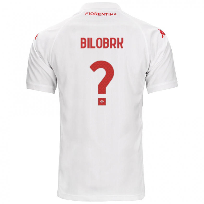 Enfant Maillot Ante Bilobrk #0 Blanc Tenues Extérieur 2024/25 T-Shirt Suisse