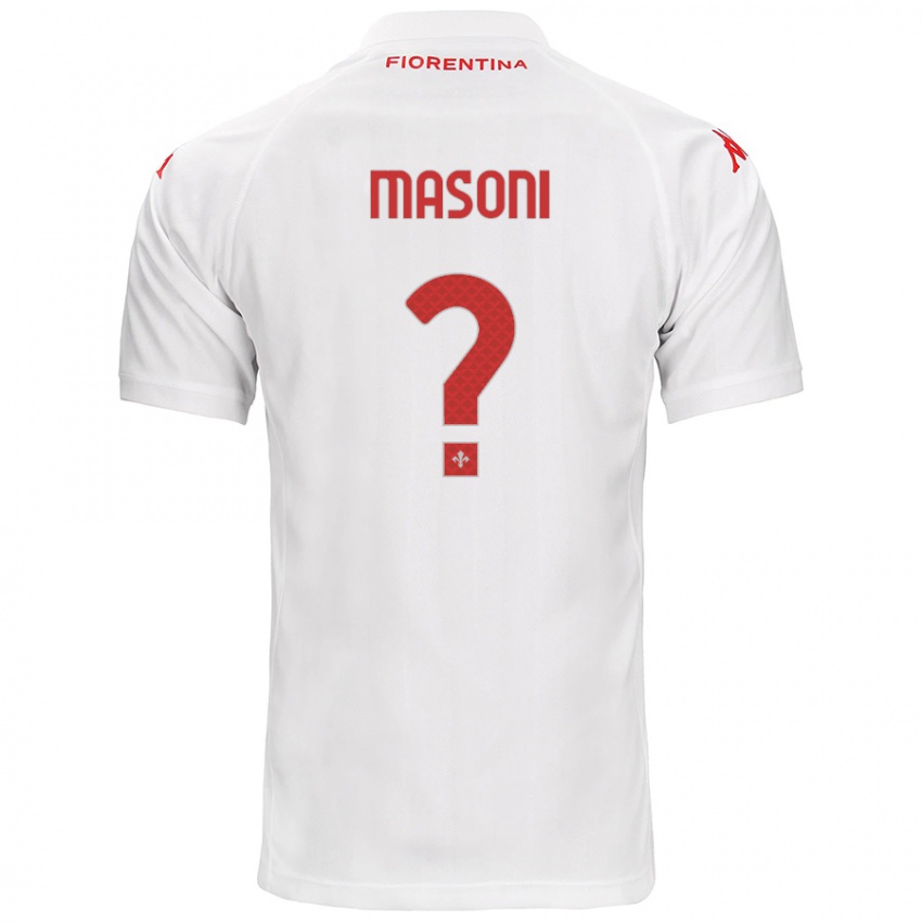 Enfant Maillot Tommaso Masoni #0 Blanc Tenues Extérieur 2024/25 T-Shirt Suisse