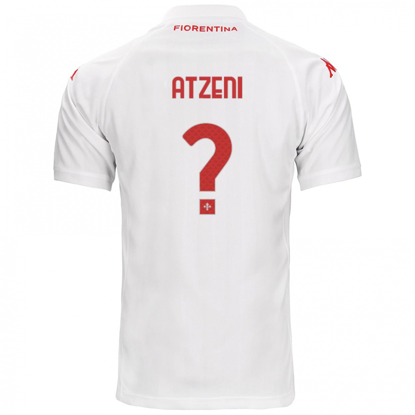 Enfant Maillot Davide Atzeni #0 Blanc Tenues Extérieur 2024/25 T-Shirt Suisse