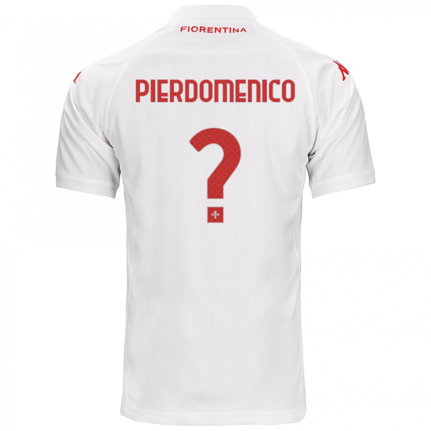 Enfant Maillot Jacopo Di Pierdomenico #0 Blanc Tenues Extérieur 2024/25 T-Shirt Suisse