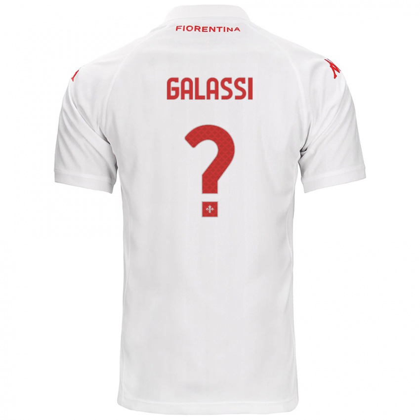 Enfant Maillot Andrea Galassi #0 Blanc Tenues Extérieur 2024/25 T-Shirt Suisse